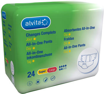 Alliance Healthcare Alvita All-In-One Pants Super Large Day (24 Stk.)
