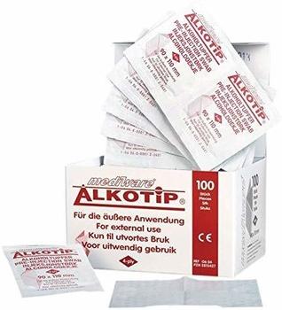 Diaprax ALKOTIP Alkoholtupfer 90x110 mm 4-Ply Mediware