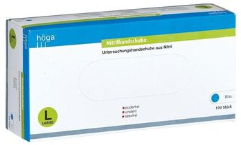 HÖGA-PHARM G Höcherl NITRIL Handschuhe puderfrei Gr.L blau