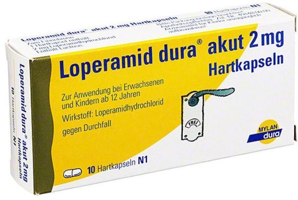 Mylan dura GmbH Loperamid dura akut 2 mg Hartkapseln 10 stk