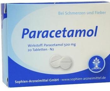 Sophien-Arzneimittel GmbH PARACETAMOL Sophien 500 Tabletten 20 St