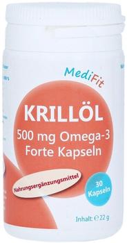ApoFit Medifit Krillöl 500mg Omega-3 Forte Kapseln (30 Stk.)