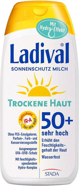 STADA Ladival Trockene Haut Milch LSF 50+ 200 ml
