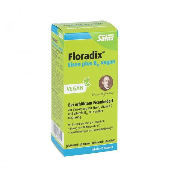 Salus Pharma Floradix Eisen plus B12 vegan Kapseln (40 Stk.)