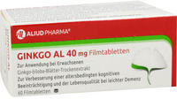 PZN-DE 06565074, ALIUD Pharma Ginkgo AL 40 mg Filmtabletten bei leichter Demenz 60