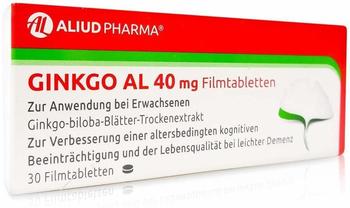 Ginkgo AL 40 mg Filmtabletten (30 Stk.)