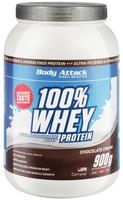 Body Attack - 100 % Whey Protein - Chocolate - 900 g, Grundpreis: &euro; 33,32 / kg