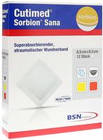 Cutimed Sorbion SANA Wundauflage 8,5x8,5 12 St