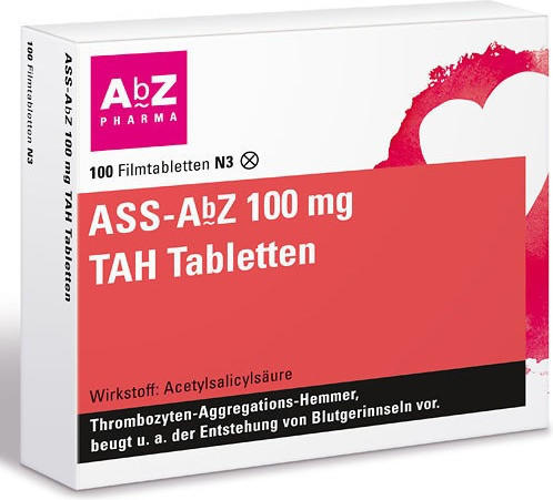 ASS TAH 100mg Tabletten (100 Stk.)