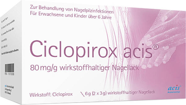 Ciclopirox 80mg/g wirkstoffhalt. Nagellack (6g)