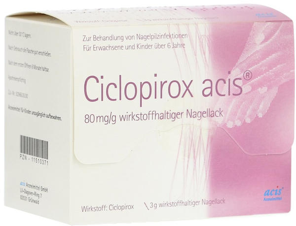 Ciclopirox 80mg/g wirkstoffhalt. Nagellack (3g)