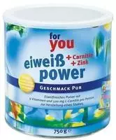 for you eHealth Eiwei&szlig; Power Pur 750 g