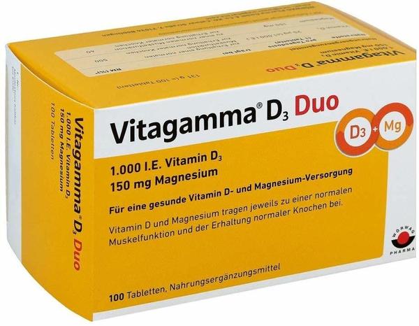 Wörwag Pharma Vitagamma Vitamin D3 Duo 1000 I.E. 150mg Magnesium (100 Stk.)