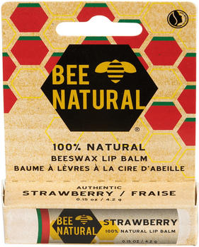 Bee Natural Lippenpflege-Stift Erdbeere (4,25g)