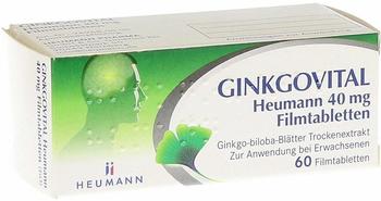HEUMANN PHARMA GmbH & Co Generica KG GINKGOVITAL Heumann 40 mg Filmtabletten 60 St