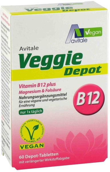 Avitale Veggie Depot Vitamin B12+Magnesium+Folsäure Tabletten (60 Stk.)