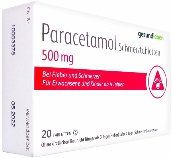Paracetamol Schmerztabletten (20 Stk.)