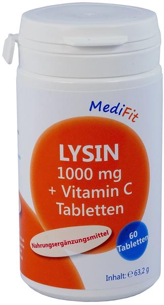 ApoFit Medifit Lysin 1.000mg + Vitamin C Tabletten (60 Stk.)