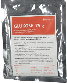Medicalfox Glukose Orange Plv.z.Her.Lsg.z.Einnehmen (75 g)