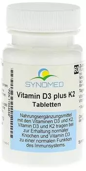 Synomed Vitamin D3 plus K2 Tabletten