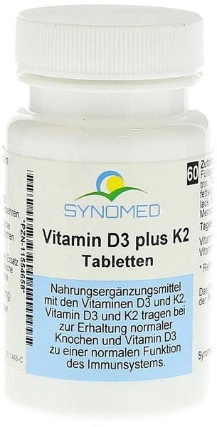 Synomed Vitamin D3 Plus K2 Tabletten (60 Stk.)