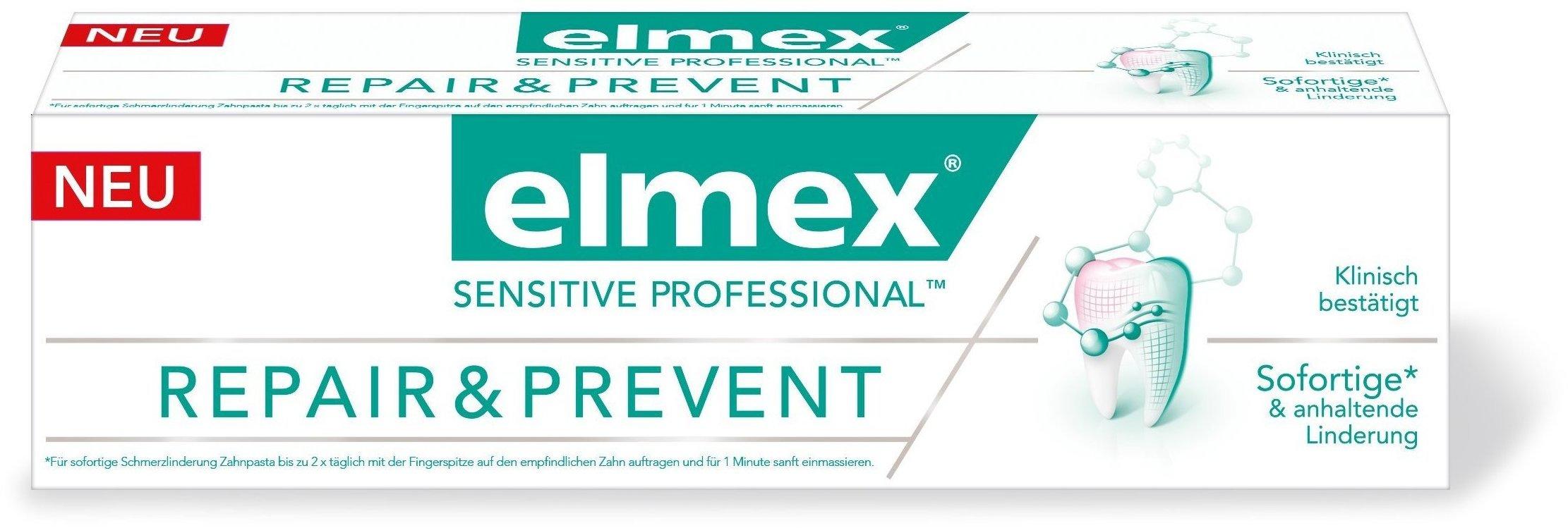 Elmex Sensitive Professional Repair & Prevent (75ml) Test Testbericht.de-Note:  5,2 vom (Juni 2023)