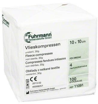 Fuhrmann Vlieskompressen 10 x 10 cm 4-lagig Unsteril (100 Stk.)