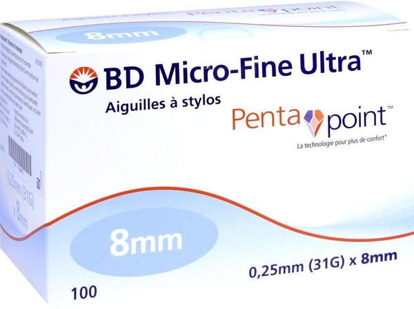 Emra-Med BD Micro Fine Ultra Pen-Nadeln 0,25 x 8 mm (100 Stk.)