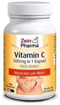 ZeinPharma Vitamin C gepuffert Kapseln 500mg (90 Stk.)