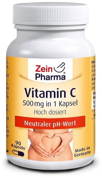 ZeinPharma Vitamin C gepuffert Kapseln 500mg (90 Stk.)