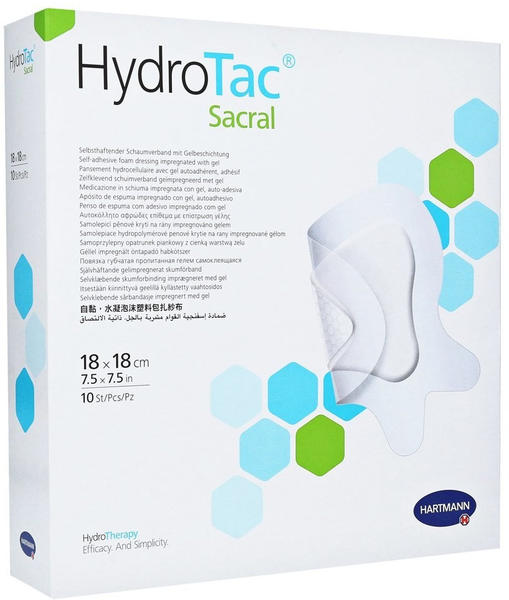 Hartmann Healthcare HydroTac Comfort Sacral Schaumverband 10 x 20 cm steril (10 Stk.)