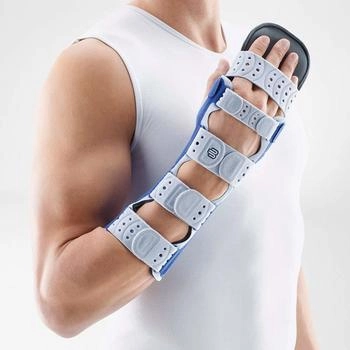 Bauerfeind Manuloc Long Plus Handgelenkbandage, Titan, Größe 2