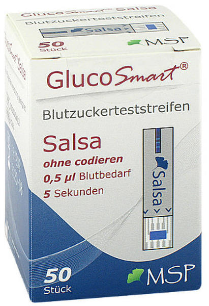 Glucosmart Salsa Blutzuckerteststreifen (50 Stk.)