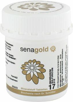 senagold Biochemie Senagold 17 Manganum sulfuricum D 12 Tabletten, glutenfrei