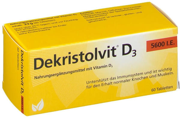Hübner Dekristolvit D3 5.600 I.E. Tabletten (60 Stk.)
