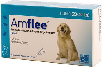Tad Pharma Amflee Spot-On für Hunde 20-40kg 268mg 30 Pipetten