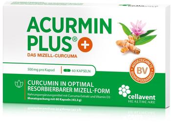 Cellavent Acurmin Plus Das Mizell-Curcuma Weichkapseln (60 Stk.)