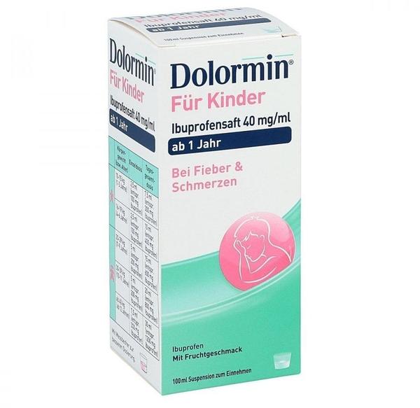 Dolormin für Kinder Ibuprofensaft 40 mg/ml Suspension (100 ml)