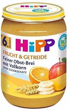 Hipp Frucht & Getreide Feiner Obst-Brei mit Vollkorn (190 g)