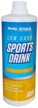 Body Attack - Low Carb* Sports Drink - 1000 ml Geschmacksrichtung Pineapple