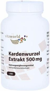 Vita-World Kardenwurzel Extrakt 500mg Kapseln (100 Stk.)