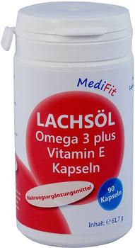 ApoFit Arzneimittelvertrieb GmbH Lachsöl Omega-3 + Vitamin E Kapseln MediFit