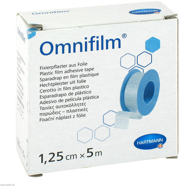 Hartmann Healthcare Omnifilm Fixierpflaster Folie 1,25 cm x 5 m