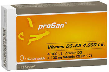 Prosan Vitamin D3 + K2 4.000 I.E. Kapseln (30 Stk.)