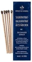 Silbernitrat-Kaliumnitrat-&Auml;tzst&auml;bchen 10x200mm elastisch 10 St
