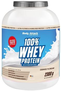 Body Attack 100% Whey Protein Cookies & Cream Pulver 2300 g