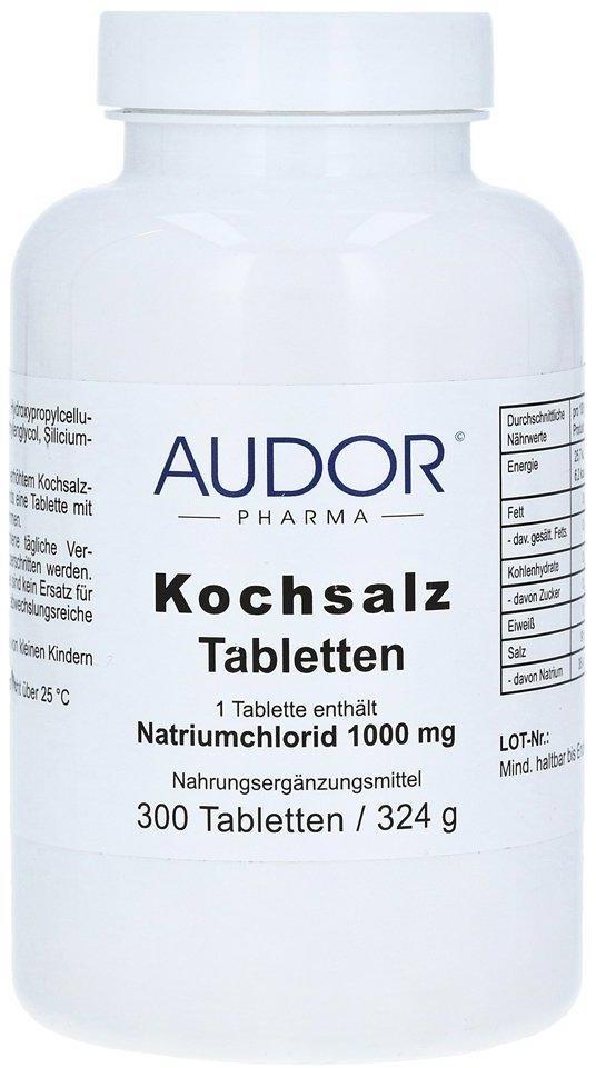 AUDOR PHARMA GMBH Kochsalz 1000 mg Tabletten 300 St. Test TOP Angebote ab  22,25 € (März 2023)