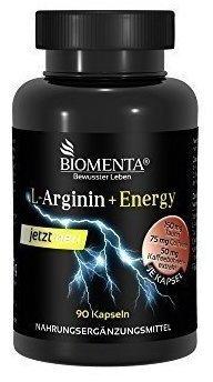 BIOMENTA L-Arginin+Energy 1 Monatskur Kapseln