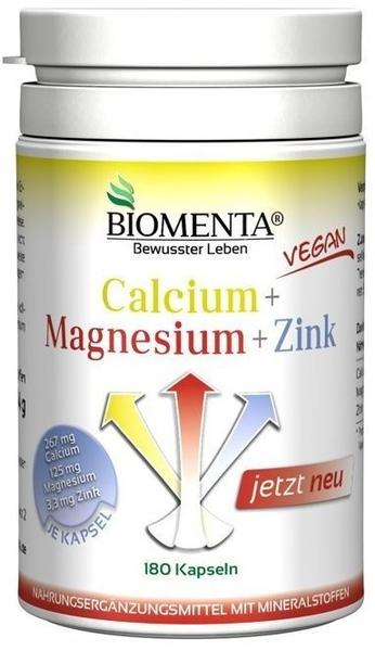 Biomenta Calcium+Magnesium+Zink 2 Monatskur Kapseln (180 Stk.)