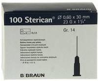 B. Braun Sterican Standardkan&uuml;len 100 St&uuml;ck (Gr. 14, G 23 x 1 &frac14;" / &Oslash; 0,60 x...